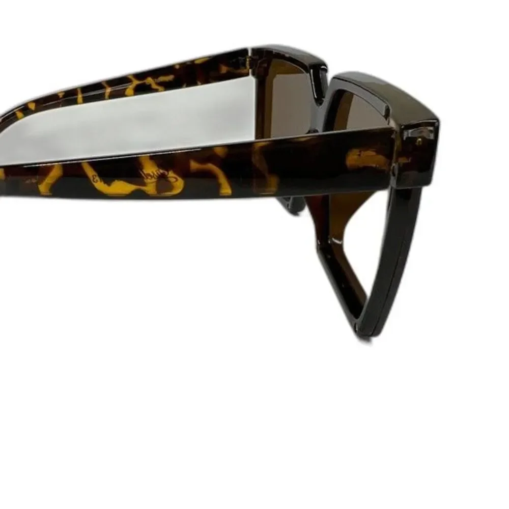 Sunglasses Brown turtle shell chic square colored stylish boho baddie normcore